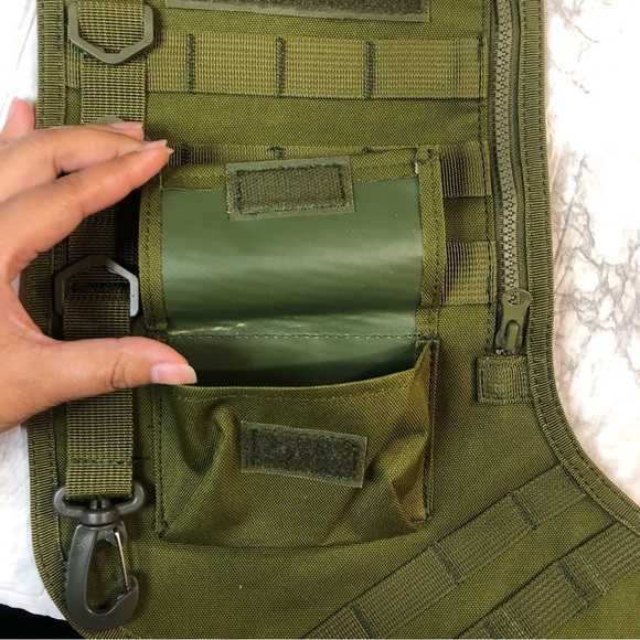 🇺🇸 Garud Military Tactical USA Flag Christmas Stocking OD Green NEW w/ Tags - Picture 3 of 6